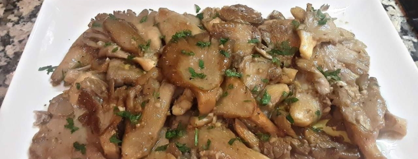 Setas al ajillo